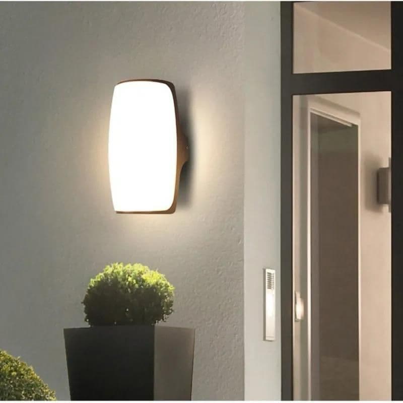 Curved Outdoor LED Wall Light 12W, Black